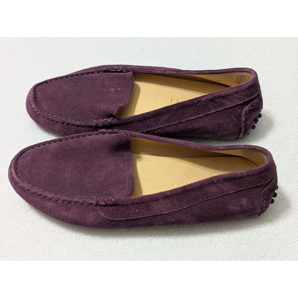 M Gemi women's suede loafers Driving purple, size 36 5.5